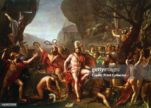 'Leonidas at Thermopylae', 5th century BC, . Leonidas was king of Sparta from 491 BC. He held the pass at Thermopylae for 3 days with 300 Spartans...