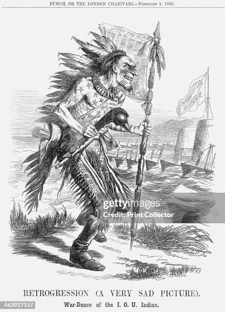 Retrogression ', 1862. 'War-Dance of the IOU Indian'. The American... News Photo - Getty Images Retrogression ', 1862. 'War-Dance of the IOU Indian'. The American... News Photo - Getty Images