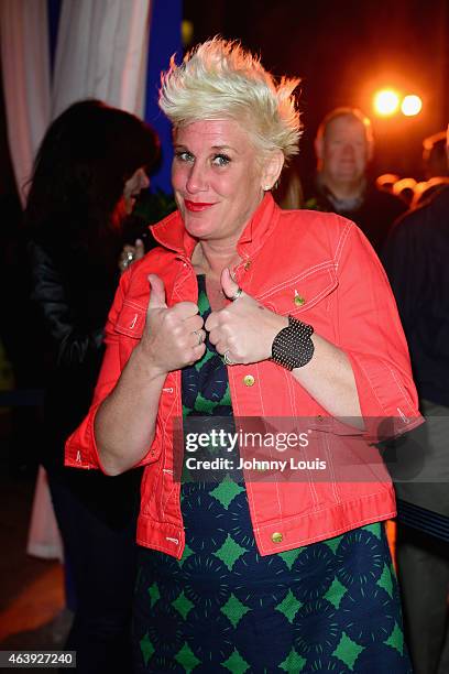 Chef Anne Burrell attends Thrillist's BBQ & The Blues hosted by Anne Burrell during the 2015 Food Network & Cooking Channel South Beach Wine & Food...