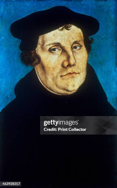 Martin Luther, German Protestant reformer, c1529. Luther was a major inspiration behind the Reformation. He was excommunicated by Pope Leo IX in 1521...