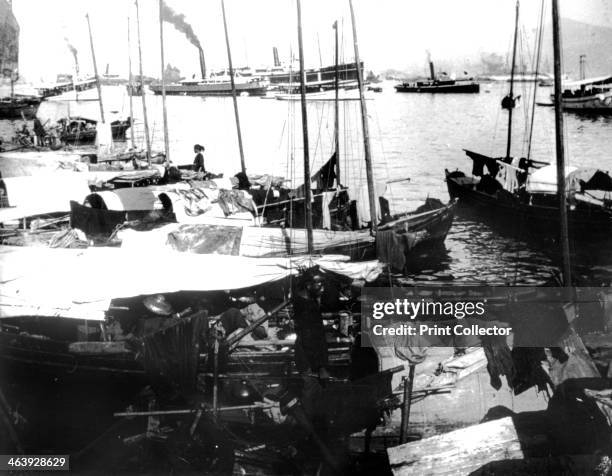 River Boats, Saigon, 1900.