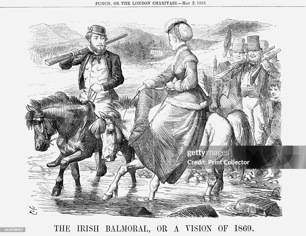 'The Irish Balmoral, Or A Vision of 1869', 1868. Artist: John Tenniel