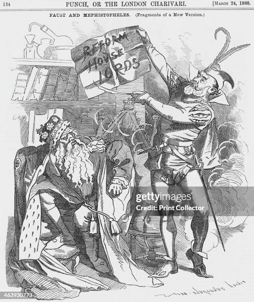 'Faust and Mephistopheles', 1888. Faust is the House of Lords and Mr Henry Labouchere MP is Mephistopheles. Labouchere was the latest in a long line...