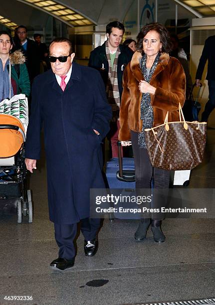 Curro Romero and Carmen Tello are seen on February 19, 2015 in Madrid, Spain.