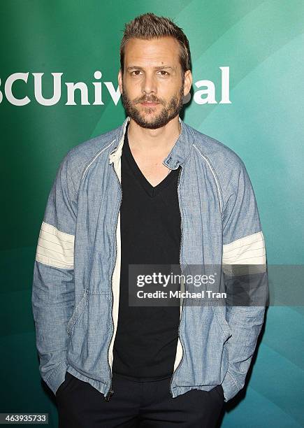 Gabriel Macht arrives at the NBC/Universal 2014 TCA Winter press tour held at The Langham Huntington Hotel and Spa on January 19, 2014 in Pasadena,...