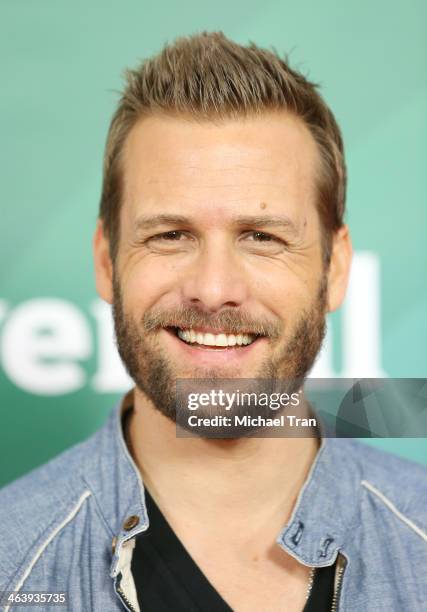 Gabriel Macht arrives at the NBC/Universal 2014 TCA Winter press tour held at The Langham Huntington Hotel and Spa on January 19, 2014 in Pasadena,...