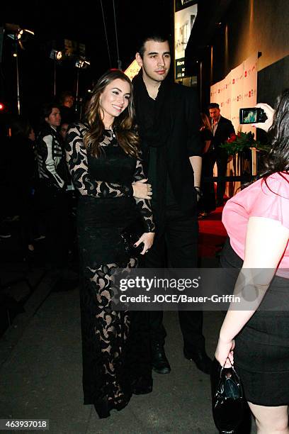 Sophie Simmons are Nick Simmons are seen in Hollywood on February 19, 2015 in Los Angeles, California.