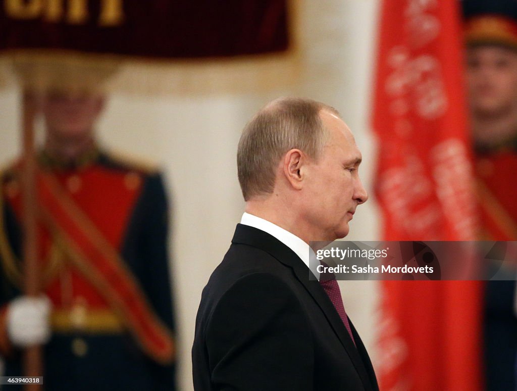 Russian President Vladimir Putin Attends Award Ceremony For WWII Veterans