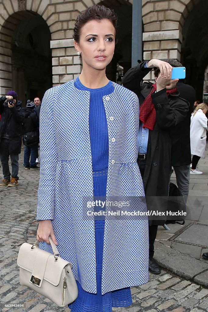 Celebrity Sightings On Day 1 Of London Fashion Week AW15 - February 20, 2015