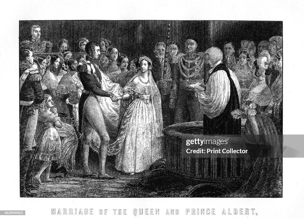 Marriage of Queen Victoria and Albert, Chapel Royal, St James's Palace, 10th February, 1840, (1899).