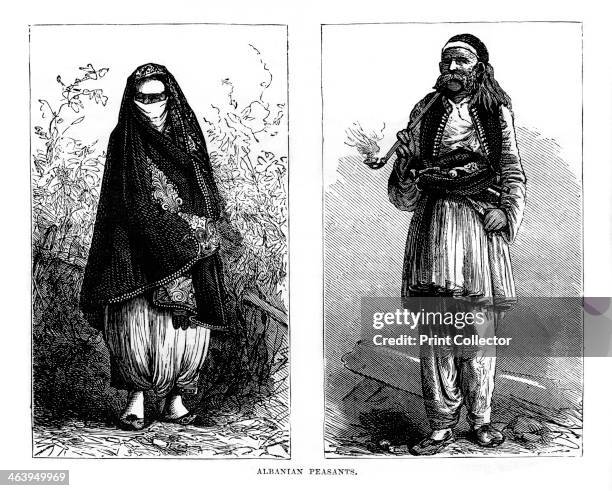 Albanian peasants, 19th century.