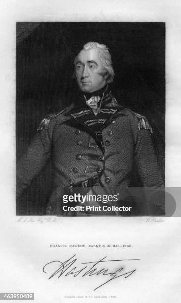 Francis Rawdon-Hastings , Governor-General of India, . Rawdon-Hastings, 1st Marquess of Hastings, was Governor-General of India from 1813 to 1823.