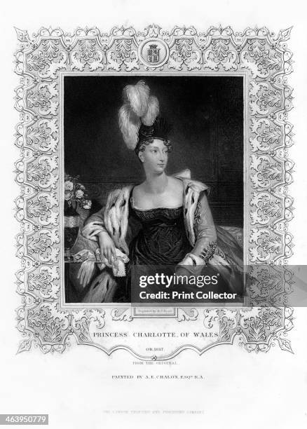 Princess Charlotte Augusta of Wales, 19th century. The princess was the only child of the marriage between George IV and Caroline of Brunswick. After...