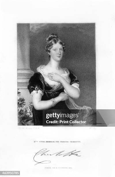 Princess Charlotte Augusta of Wales, 19th century. The princess was the only child of the marriage between George IV and Caroline of Brunswick. After...