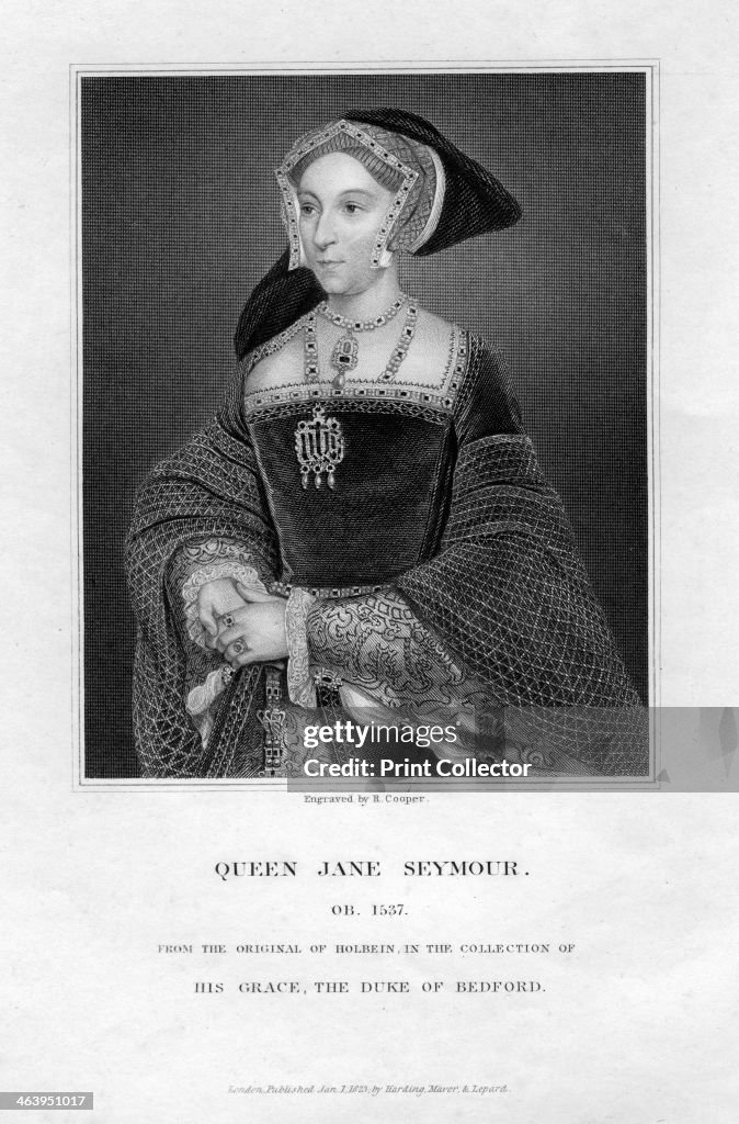 Jane Seymour, third wife and Queen of Henry VIII of England, (1823).Artist: R Cooper
