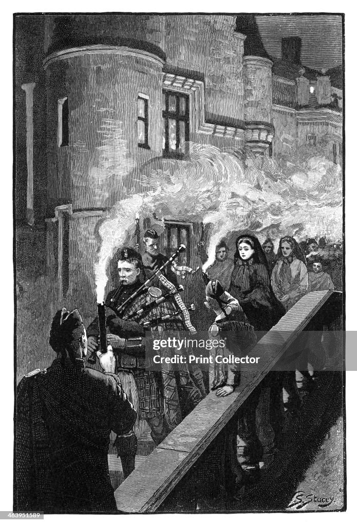 Queen Victoria celebrating Halloween at Balmoral, late 19th century. Artist: S Stacey