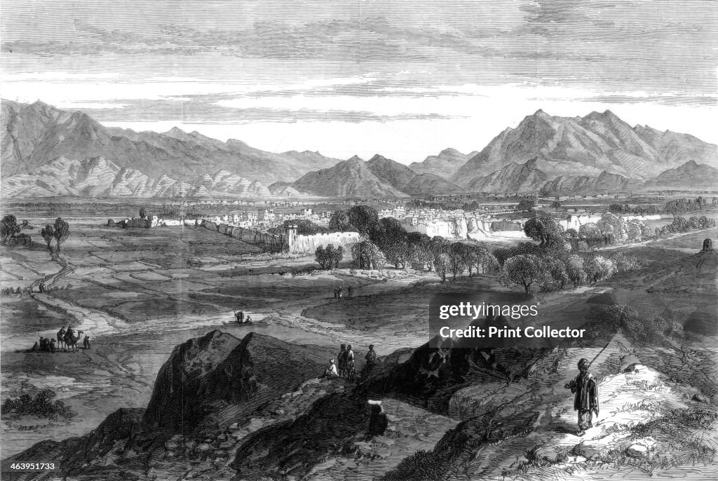 The Afghan War: Jalalabad from Piper's Hill, Afghanistan, 1879.