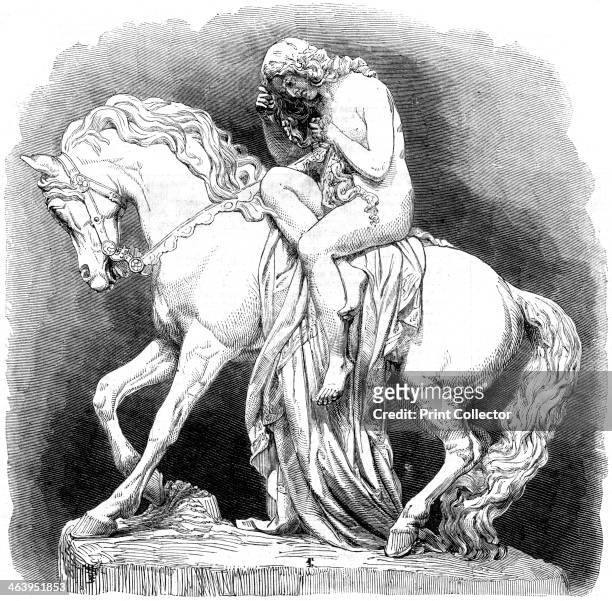 'Lady Godiva', 1861. Godiva or Godgifu is popularly believed to have ridden naked through the streets of Coventry in England. Illustration from The...