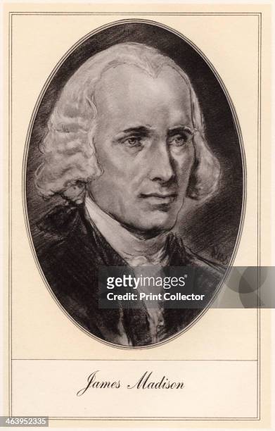 James Madison, fourth President of the United States, . Madison was president from 1809 until 1817.