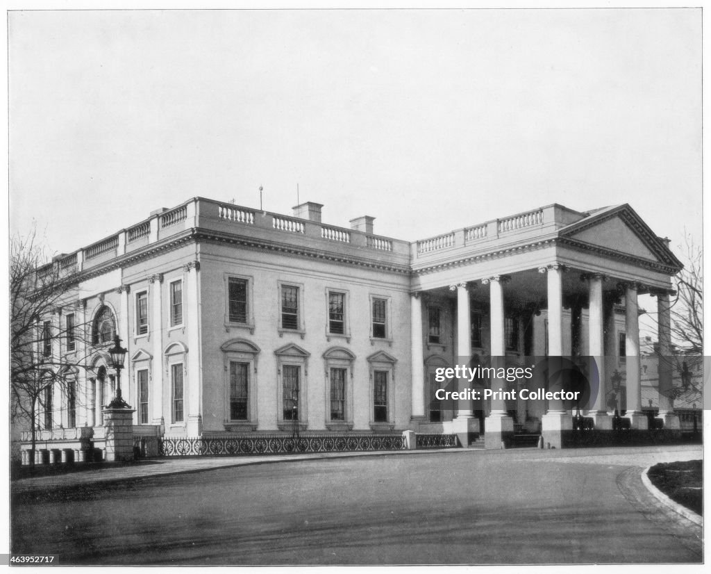 The White House, Washington DC, late 19th century.Artist: John L Stoddard