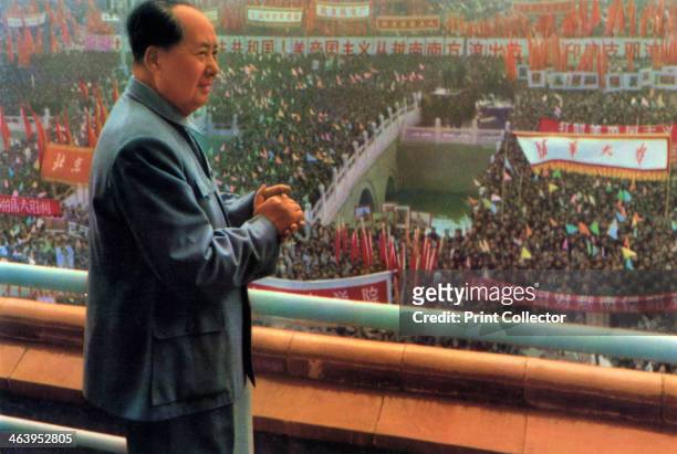 Mao Zedong, Chinese Communist revolutionary and leader, c1960s-c1970s. The son of a peasant farmer, Mao Zedong led the Red Army which undertook the...