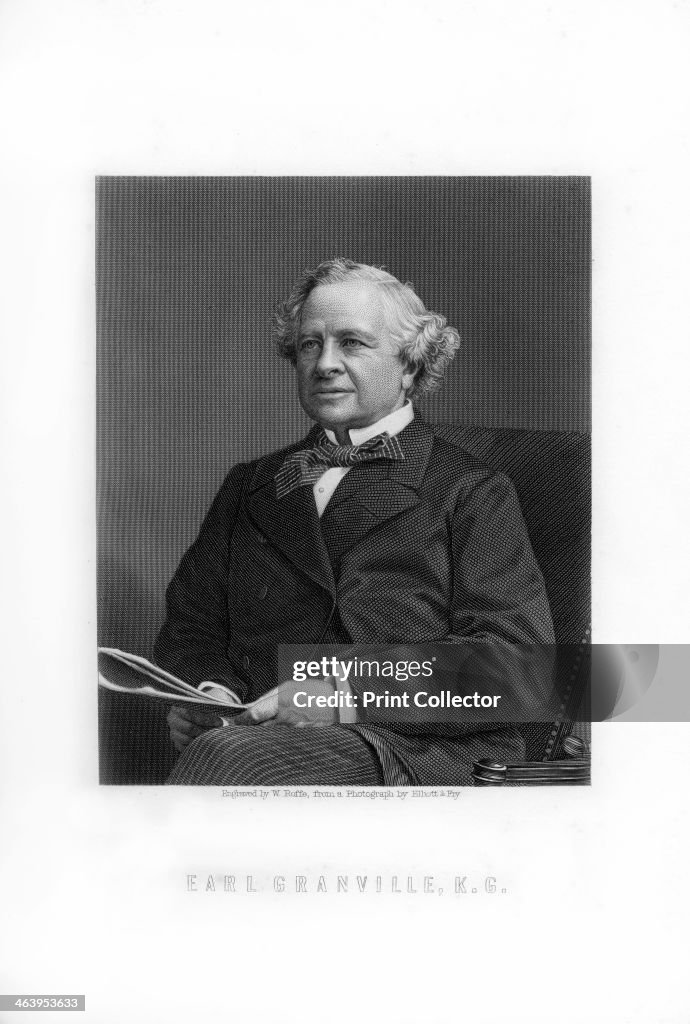 Granville George Leveson-Gower, 2nd Earl Granville, British Liberal statesman, (1893).Artist: W Roffe