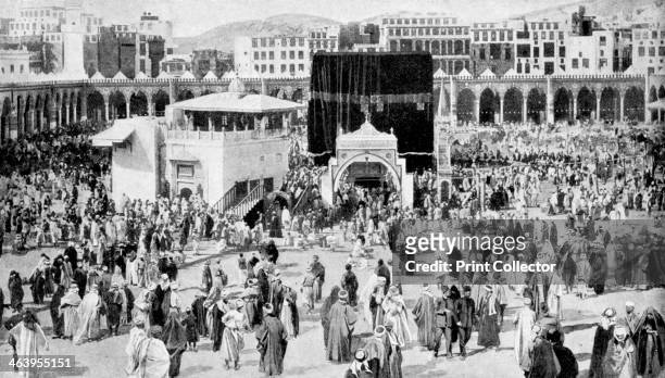 Mecca's great mosque, Mecca, Saudi Arabia, 1922. From Peoples of All Nations, Their Life Today and the Story of Their Past, volume IV: Georgia to...