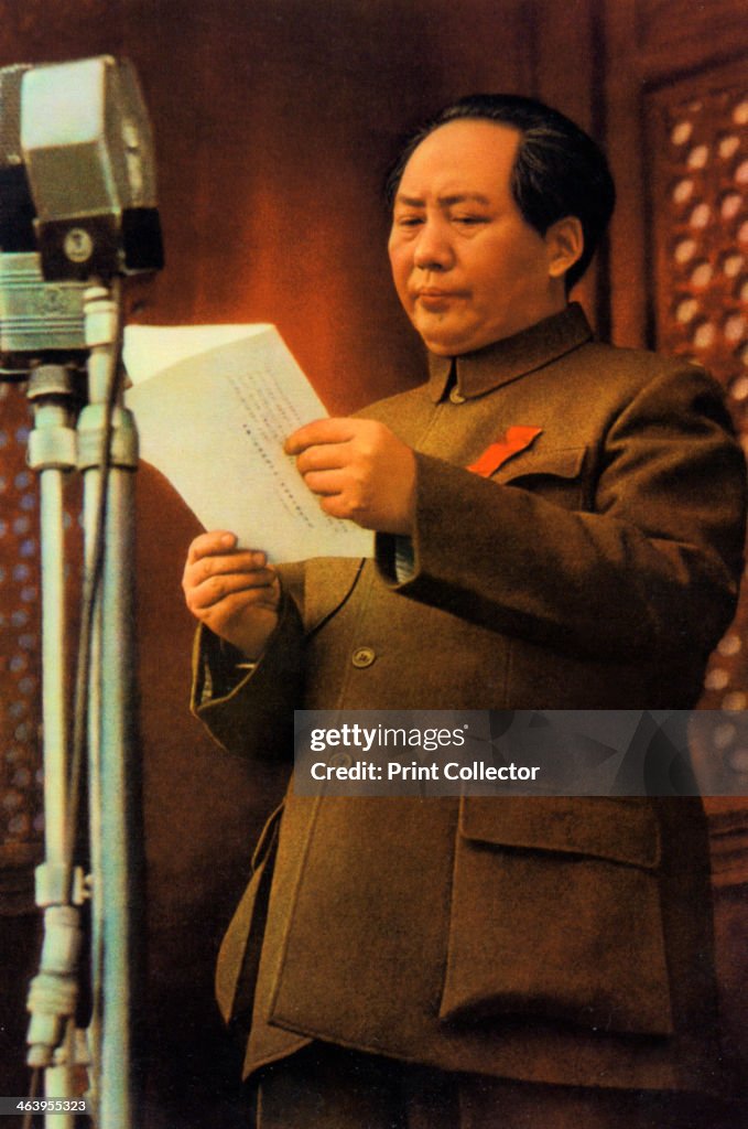 Mao Zedong, Chinese Communist revolutionary and leader, c1950s-c1960s(?).