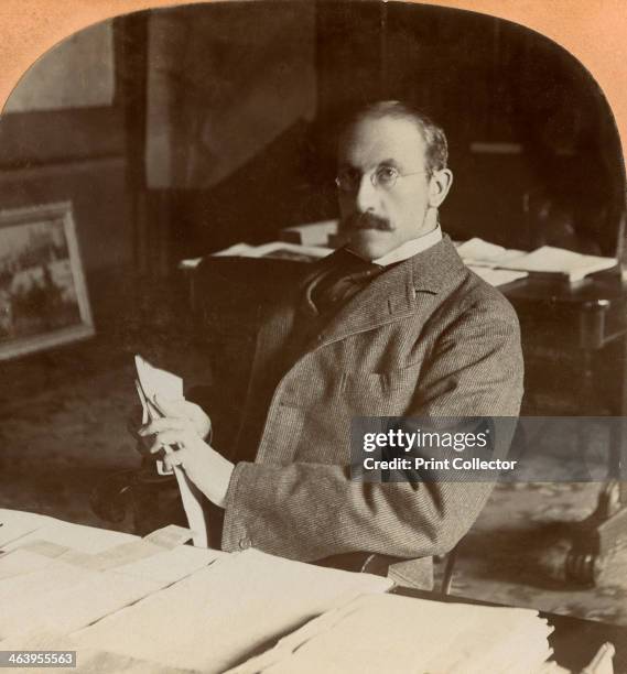 Sir Alfred Milner, British statesman, 1900. Milner was Governor of the Cape Colony and High Commissioner to Southern Africa from 1897-1901, before...