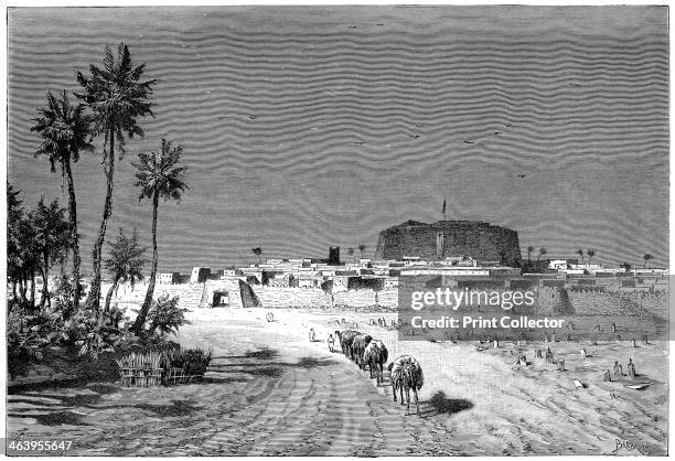 'View of Murzuk', c1890. The town of Marzuq in Libya. Illustration from The Universal Geography with Illustrations and Maps, Division XXI, .