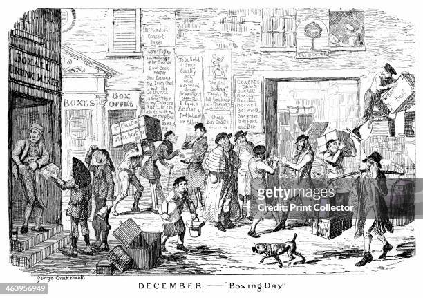 'December - Boxing Day', 19th century.