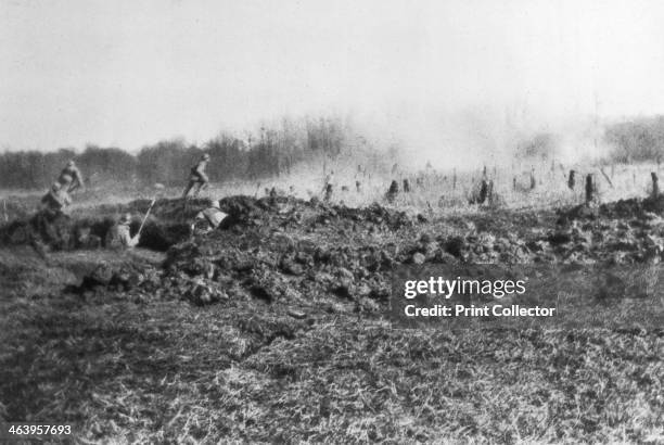 French counter-attack between the Somme and the river Oise, Picardy, France, 1918.