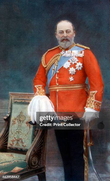 King Edward VII, early 20th century. Portrait of Edward VII .