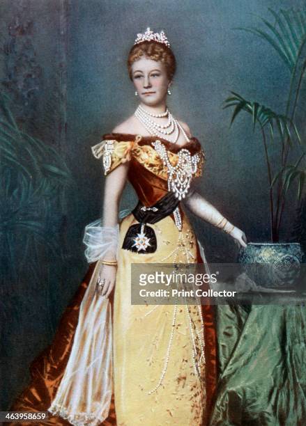 Auguste Viktoria, German empress, late 19th century. Portrait of Augusta Viktoria of Schleswig-Holstein-Sonderburg-Augustenburg .