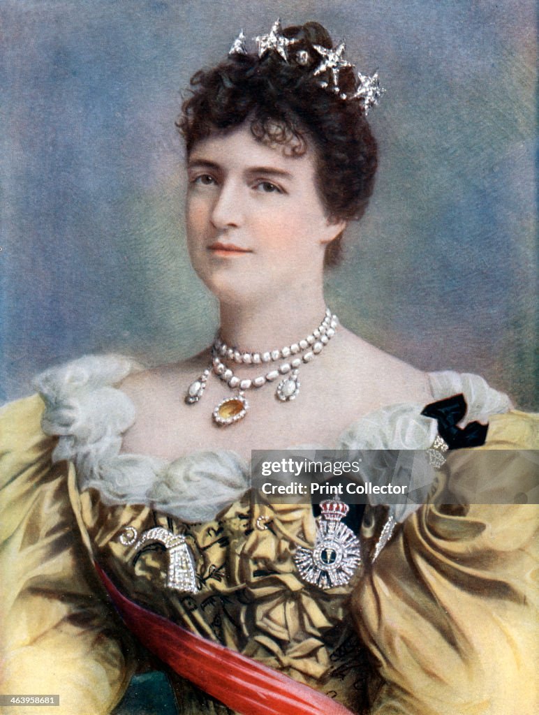 Amelia of Orleans, Queen of Portugal, late 19th-early 20th century.Artist: Camacho