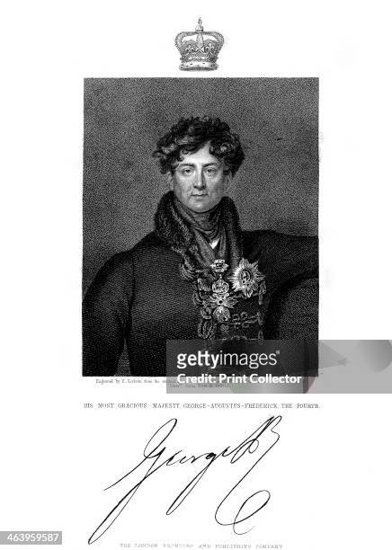 George IV, King of Great Britain and Ireland and of Hanover, 19th century. George Augustus Frederick ruled as Prince Regent from 1811 until his...