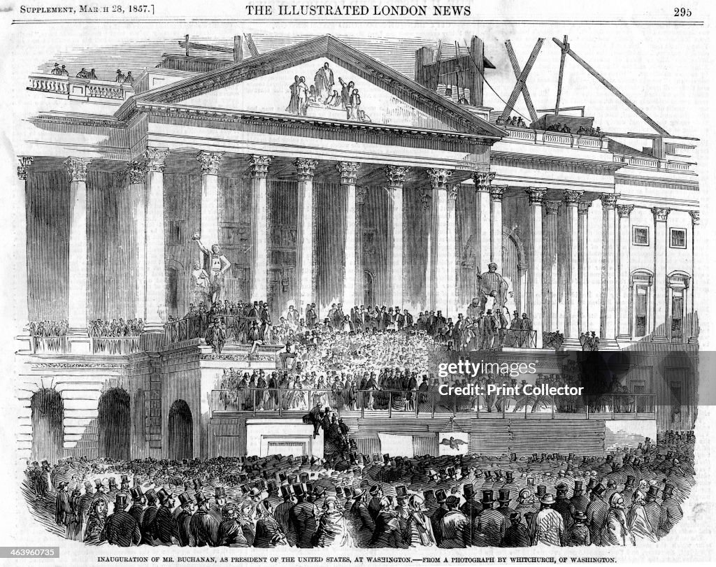 The inauguration of James Buchanan as President, Washington, 1857.
