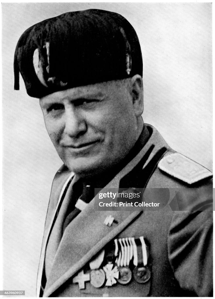 Benito Mussolini, Italian fascist dictator, 20th century. Artist: Mussolini