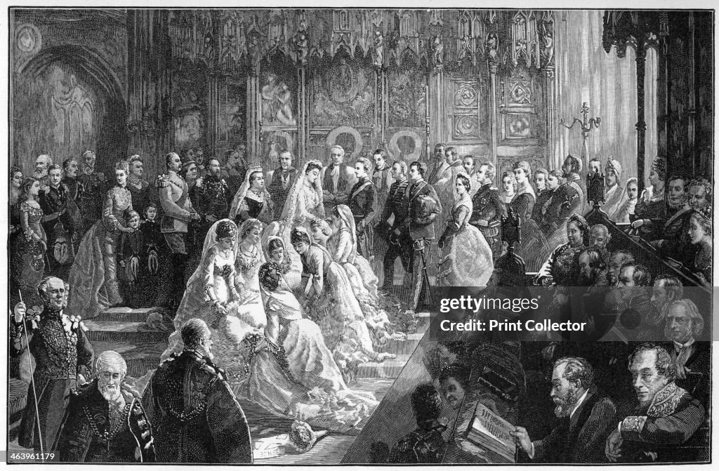The marriage of Princess Louise, 21 March 1871, (1900).Artist: Sydney Prior Hall