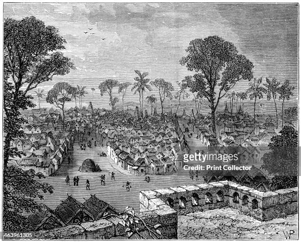 'Coomassie, Ashanti War, Africa', 1900. A view of Kumasi in the Gold Coast, . During the 'Ashanti Campaign', the local Ashanti people offered...