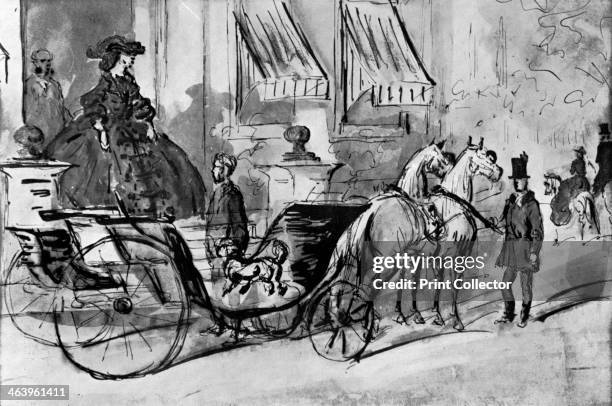 'Going for a Drive', 19th century, . Illustration from The Painter of Victorian Life, a study of Constantin Guys with an introduction and a...
