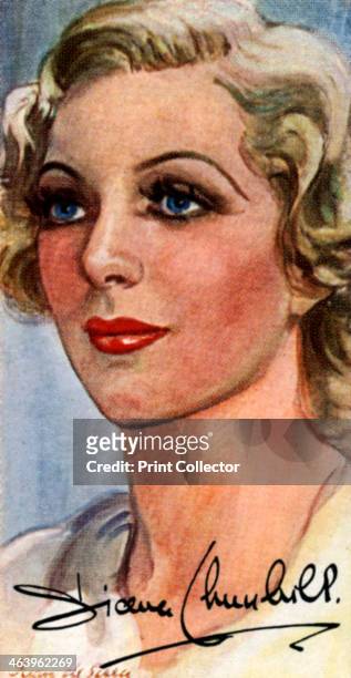 Diana Churchill, , English film and stage actress, 20th century. She was a crisp, opulent blonde who appeared in several British films, including...