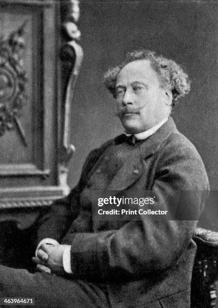 Alexandre Dumas the Younger, French playwright and novelist, 1884. Dumas's novel La dame aux camelias was the basic story for Giuseppe Verdi's opera...