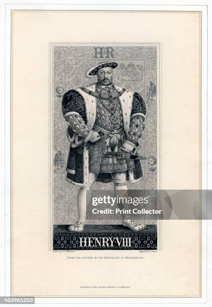 Henry VIII of England, . Portrait of King Henry who acceded in 1509.