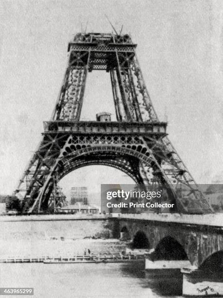 The Eiffel Tower under construction, Paris, c1888. Designed by the French civil engineer Gustave Eiffel , the Eiffel Tower was built for the...