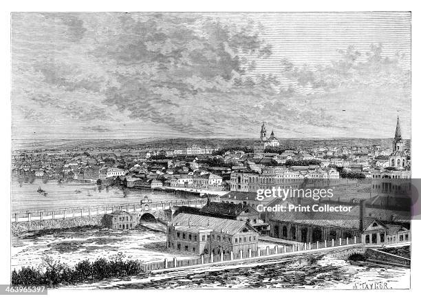 Yekaterinburg, Russia, 1895. From The Universal Geography with Illustrations and Maps, division XII, written by Elisee Reclus and published by Virtue...