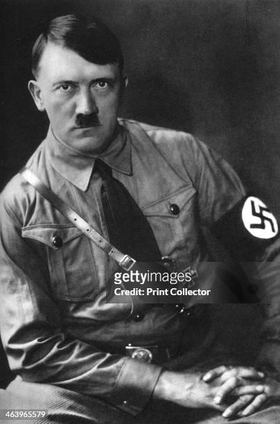 Adolf Hitler , German dictator, 1933. From Kampf Um's Dritte Reich cigarette card album .