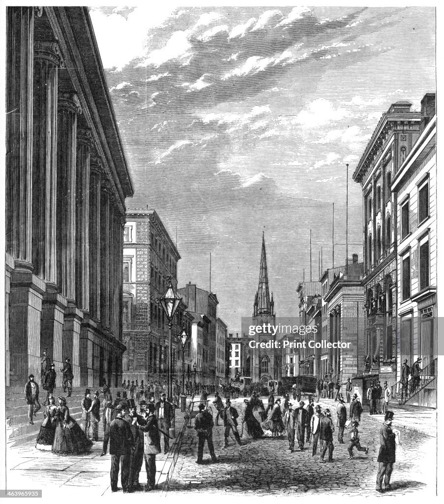 1869 Riots 'Wall Street, New York', 1869. Wall Street markets crash on Black ...