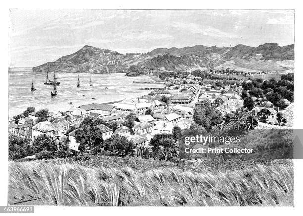 Kingston, St.Vincent Island, c1890. From Universal Geography, Maps & Illustrations, Vol XXXIV, Virtue & Co Limited, .