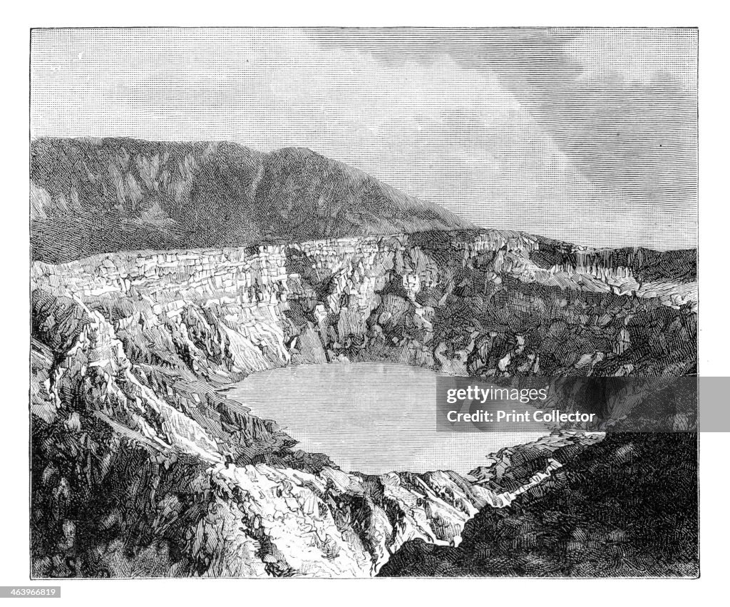 'One of the Three Craters of Poas', c1890.